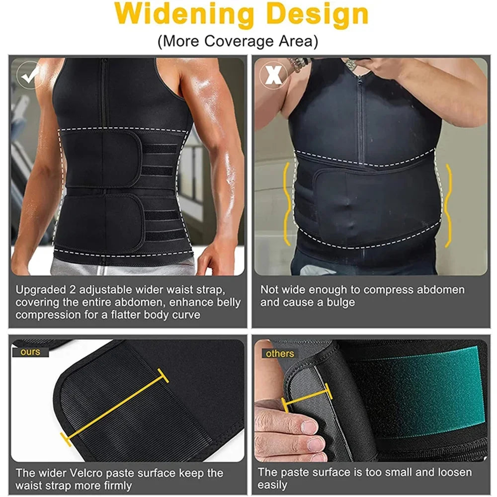 Men's Compression Sauna Sweat Vest To Lose Fat