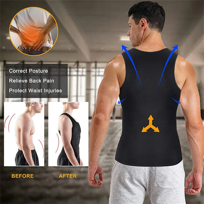 Men's Compression Sauna Sweat Vest To Lose Fat